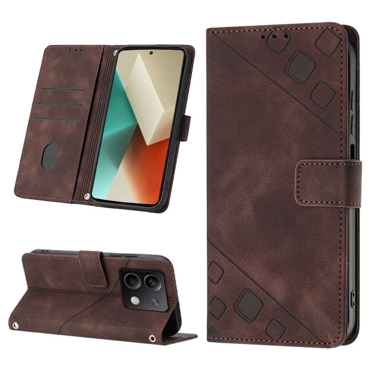 Skin Feel Embossed Leather Phone Case, For Xiaomi 14 Ultra, For Xiaomi 14 Pro, For Xiaomi 14, For Xiaomi Redmi Note 13 5G Global, For Xiaomi Redmi 13C, For Xiaomi Redmi Note 13 Pro+ 5G, For Xiaomi Redmi Note 13 Pro 5G Global                            ...