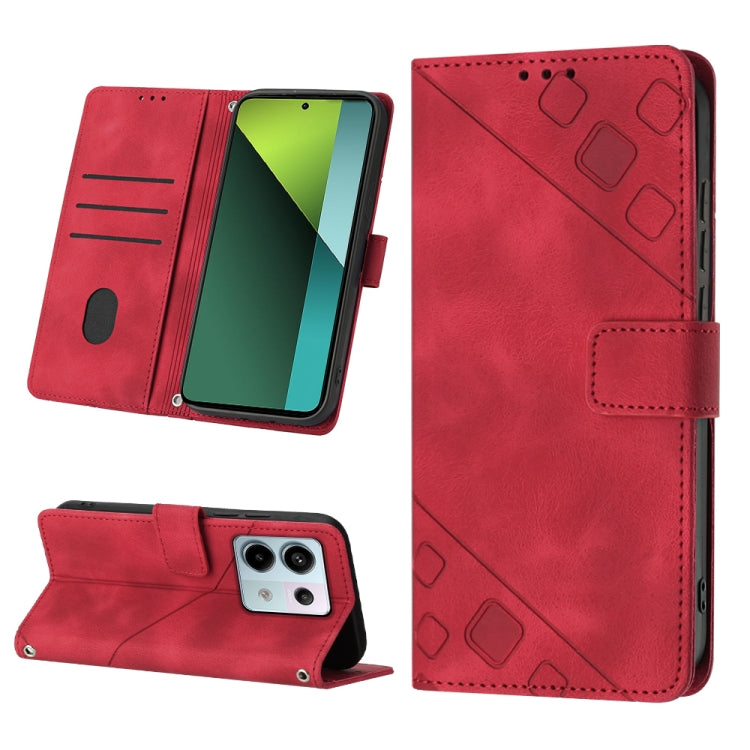 Skin Feel Embossed Leather Phone Case, For Xiaomi 14 Ultra, For Xiaomi 14 Pro, For Xiaomi 14, For Xiaomi Redmi Note 13 5G Global, For Xiaomi Redmi 13C, For Xiaomi Redmi Note 13 Pro+ 5G, For Xiaomi Redmi Note 13 Pro 5G Global                            ...