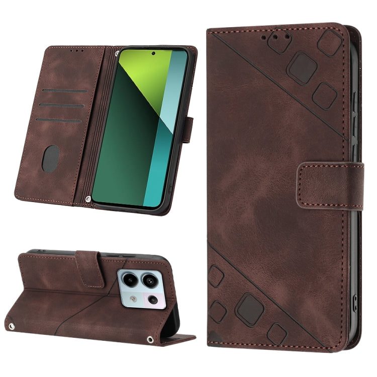 Skin Feel Embossed Leather Phone Case, For Xiaomi 14 Ultra, For Xiaomi 14 Pro, For Xiaomi 14, For Xiaomi Redmi Note 13 5G Global, For Xiaomi Redmi 13C, For Xiaomi Redmi Note 13 Pro+ 5G, For Xiaomi Redmi Note 13 Pro 5G Global                            ...
