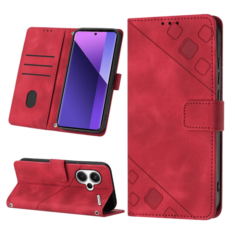 Skin Feel Embossed Leather Phone Case, For Xiaomi 14 Ultra, For Xiaomi 14 Pro, For Xiaomi 14, For Xiaomi Redmi Note 13 5G Global, For Xiaomi Redmi 13C, For Xiaomi Redmi Note 13 Pro+ 5G, For Xiaomi Redmi Note 13 Pro 5G Global                            ...