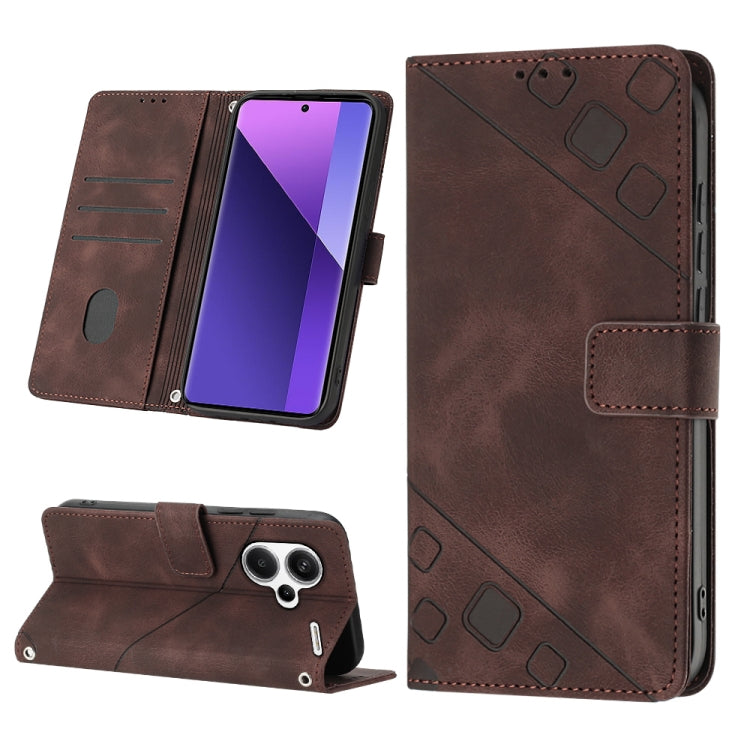 Skin Feel Embossed Leather Phone Case, For Xiaomi 14 Ultra, For Xiaomi 14 Pro, For Xiaomi 14, For Xiaomi Redmi Note 13 5G Global, For Xiaomi Redmi 13C, For Xiaomi Redmi Note 13 Pro+ 5G, For Xiaomi Redmi Note 13 Pro 5G Global                            ...