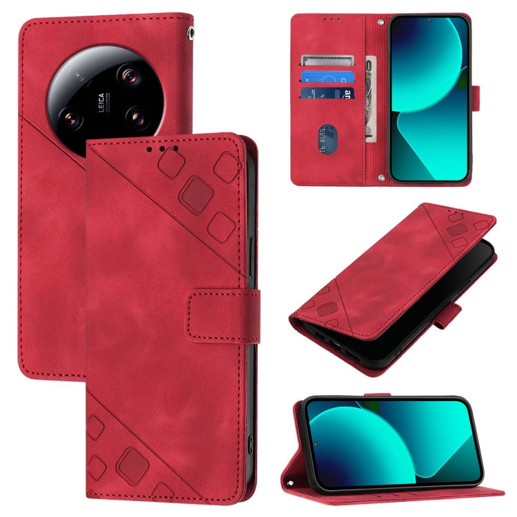 Skin Feel Embossed Leather Phone Case, For Xiaomi Redmi K70 / K70 Pro, For Xiaomi 13T, For Xiaomi Poco F5 5G/Redmi Note 12 Turbo, For Xiaomi Poco F5 Pro 5G/Redmi K60, For Xiaomi Redmi Note 12S 4G Global, For Xiaomi Poco C51 / A2+, For Xiaomi 13 Ultra  ...