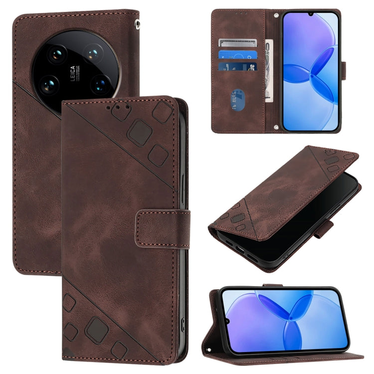 Skin Feel Embossed Leather Phone Case, For Xiaomi 14 Ultra, For Xiaomi 14 Pro, For Xiaomi 14, For Xiaomi Redmi Note 13 5G Global, For Xiaomi Redmi 13C, For Xiaomi Redmi Note 13 Pro+ 5G, For Xiaomi Redmi Note 13 Pro 5G Global                            ...