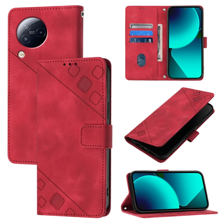 Skin Feel Embossed Leather Phone Case, For Xiaomi Civi 3, For Xiaomi Poco M5s / Redmi Note 11 SE India, For Xiaomi Poco X4 NFC 5G, For Xiaomi Redmi Note 11 Pro+ 5G EU, For Xiaomi Civi 1S, For Xiaomi Poco M4 Pro 5G / Redmi Note 11S 5G                   ...