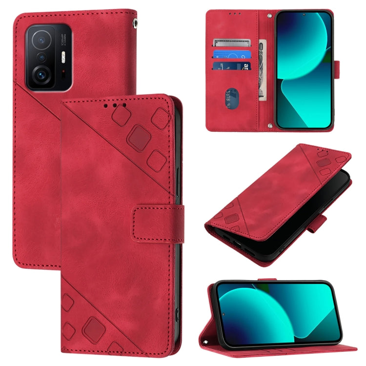 Skin Feel Embossed Leather Phone Case, For Xiaomi Mi 11 Pro, For Xiaomi Redmi Note 10 Pro 4G, For Xiaomi Poco M3 / Redmi 9 Power, For Xiaomi Redmi Note 9T Global, For Xiaomi Mi 11, For Xiaomi Redmi Note 9 4G / Redmi 10X 4G                              ...