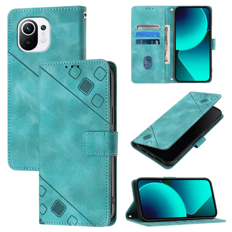 Skin Feel Embossed Leather Phone Case, For Xiaomi Mi 11 Pro, For Xiaomi Redmi Note 10 Pro 4G, For Xiaomi Poco M3 / Redmi 9 Power, For Xiaomi Redmi Note 9T Global, For Xiaomi Mi 11, For Xiaomi Redmi Note 9 4G / Redmi 10X 4G                              ...