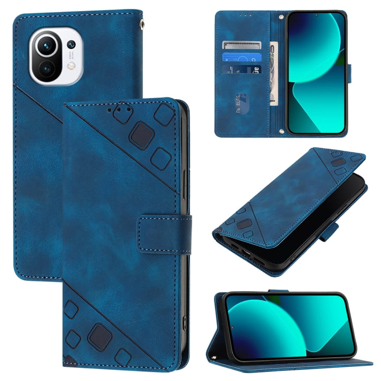 Skin Feel Embossed Leather Phone Case, For Xiaomi Mi 11 Pro, For Xiaomi Redmi Note 10 Pro 4G, For Xiaomi Poco M3 / Redmi 9 Power, For Xiaomi Redmi Note 9T Global, For Xiaomi Mi 11, For Xiaomi Redmi Note 9 4G / Redmi 10X 4G                              ...