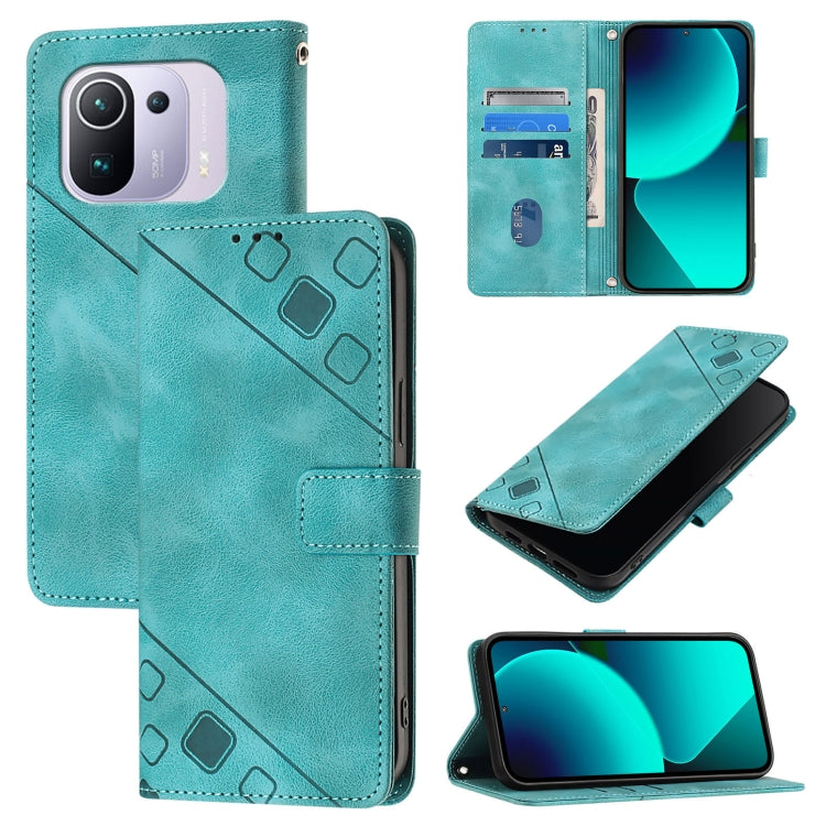 Skin Feel Embossed Leather Phone Case, For Xiaomi Mi 11 Pro, For Xiaomi Redmi Note 10 Pro 4G, For Xiaomi Poco M3 / Redmi 9 Power, For Xiaomi Redmi Note 9T Global, For Xiaomi Mi 11, For Xiaomi Redmi Note 9 4G / Redmi 10X 4G                              ...