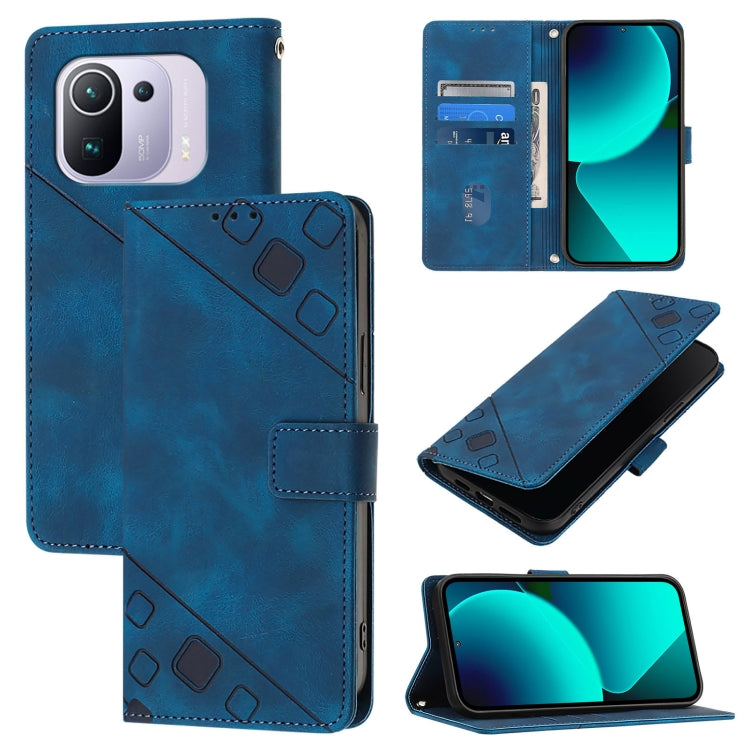 Skin Feel Embossed Leather Phone Case, For Xiaomi Mi 11 Pro, For Xiaomi Redmi Note 10 Pro 4G, For Xiaomi Poco M3 / Redmi 9 Power, For Xiaomi Redmi Note 9T Global, For Xiaomi Mi 11, For Xiaomi Redmi Note 9 4G / Redmi 10X 4G                              ...