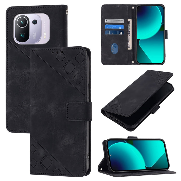 Skin Feel Embossed Leather Phone Case, For Xiaomi Mi 11 Pro, For Xiaomi Redmi Note 10 Pro 4G, For Xiaomi Poco M3 / Redmi 9 Power, For Xiaomi Redmi Note 9T Global, For Xiaomi Mi 11, For Xiaomi Redmi Note 9 4G / Redmi 10X 4G                              ...