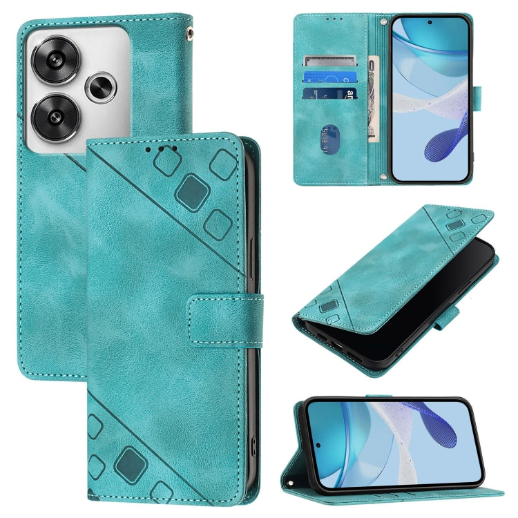 Skin Feel Embossed Leather Phone Case, For Xiaomi Poco F6, For Xiaomi Poco M6 Pro 4G, For Xiaomi Poco X6 Neo 5G Global, For Xiaomi Redmi A3, For Xiaomi Redmi Note 13 Pro 4G Global, For Xiaomi Redmi Note 13 4G Global, For Xiaomi Redmi K70E              ...