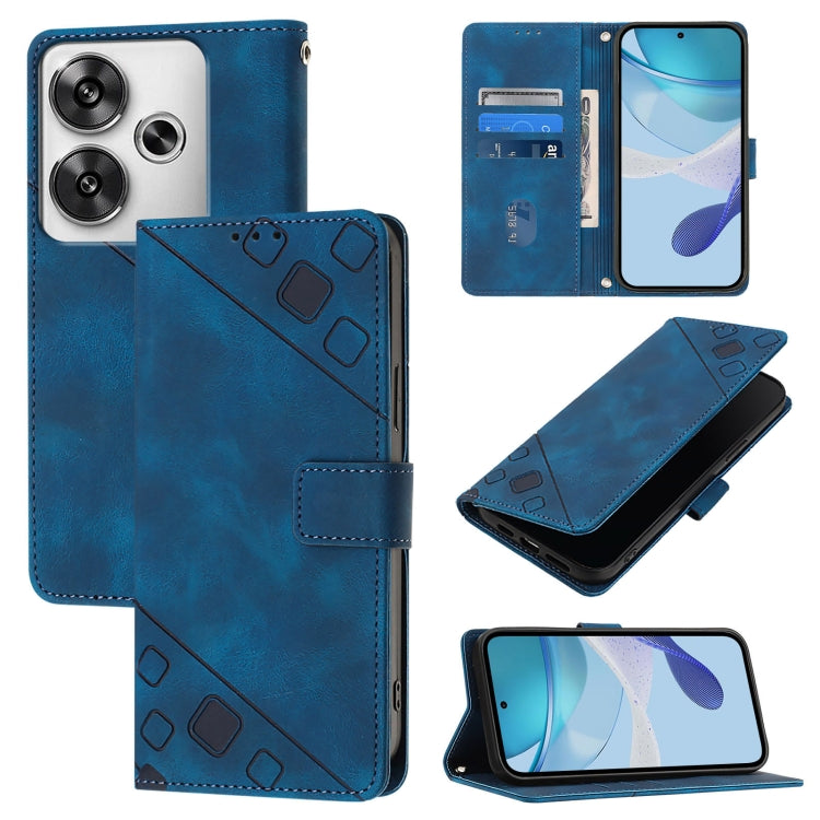 Skin Feel Embossed Leather Phone Case, For Xiaomi Poco F6, For Xiaomi Poco M6 Pro 4G, For Xiaomi Poco X6 Neo 5G Global, For Xiaomi Redmi A3, For Xiaomi Redmi Note 13 Pro 4G Global, For Xiaomi Redmi Note 13 4G Global, For Xiaomi Redmi K70E              ...