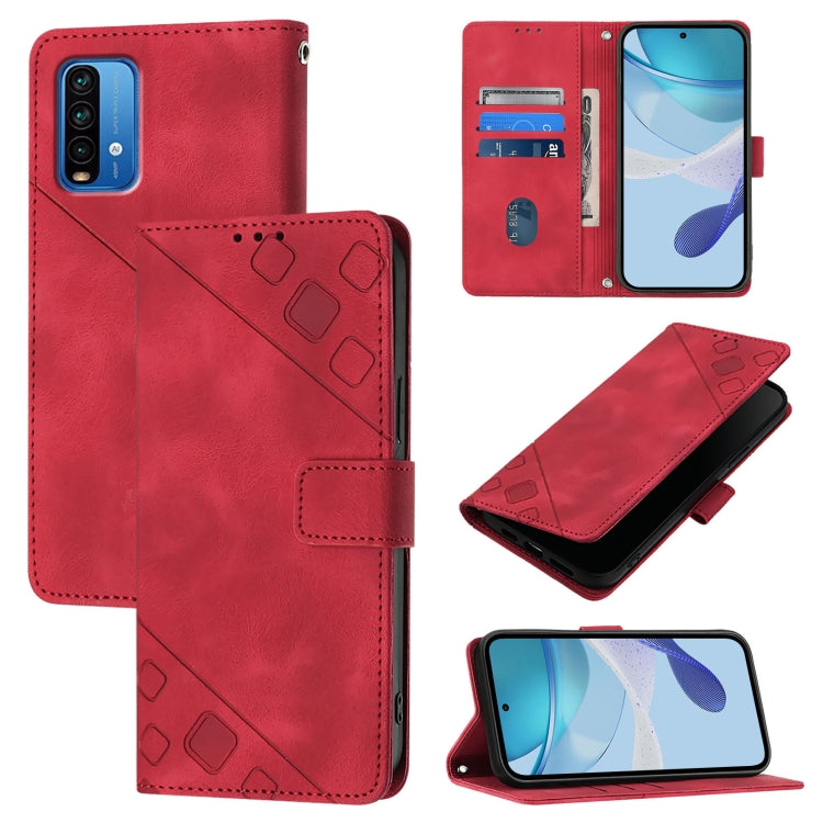 Skin Feel Embossed Leather Phone Case, For Xiaomi Mi 11 Pro, For Xiaomi Redmi Note 10 Pro 4G, For Xiaomi Poco M3 / Redmi 9 Power, For Xiaomi Redmi Note 9T Global, For Xiaomi Mi 11, For Xiaomi Redmi Note 9 4G / Redmi 10X 4G                              ...