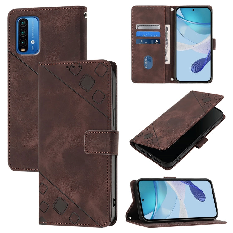 Skin Feel Embossed Leather Phone Case, For Xiaomi Mi 11 Pro, For Xiaomi Redmi Note 10 Pro 4G, For Xiaomi Poco M3 / Redmi 9 Power, For Xiaomi Redmi Note 9T Global, For Xiaomi Mi 11, For Xiaomi Redmi Note 9 4G / Redmi 10X 4G                              ...