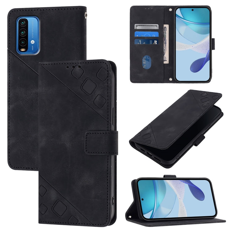 Skin Feel Embossed Leather Phone Case, For Xiaomi Mi 11 Pro, For Xiaomi Redmi Note 10 Pro 4G, For Xiaomi Poco M3 / Redmi 9 Power, For Xiaomi Redmi Note 9T Global, For Xiaomi Mi 11, For Xiaomi Redmi Note 9 4G / Redmi 10X 4G                              ...
