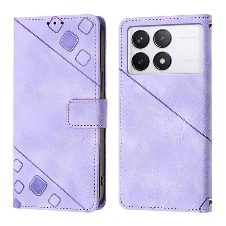 Skin Feel Embossed Leather Phone Case, For Xiaomi Redmi K70 / K70 Pro, For Xiaomi 13T, For Xiaomi Poco F5 5G/Redmi Note 12 Turbo, For Xiaomi Poco F5 Pro 5G/Redmi K60, For Xiaomi Redmi Note 12S 4G Global, For Xiaomi Poco C51 / A2+, For Xiaomi 13 Ultra  ...