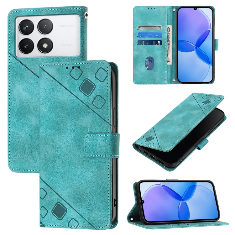 Skin Feel Embossed Leather Phone Case, For Xiaomi Redmi K70 / K70 Pro, For Xiaomi 13T, For Xiaomi Poco F5 5G/Redmi Note 12 Turbo, For Xiaomi Poco F5 Pro 5G/Redmi K60, For Xiaomi Redmi Note 12S 4G Global, For Xiaomi Poco C51 / A2+, For Xiaomi 13 Ultra  ...