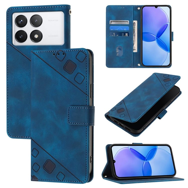 Skin Feel Embossed Leather Phone Case, For Xiaomi Redmi K70 / K70 Pro, For Xiaomi 13T, For Xiaomi Poco F5 5G/Redmi Note 12 Turbo, For Xiaomi Poco F5 Pro 5G/Redmi K60, For Xiaomi Redmi Note 12S 4G Global, For Xiaomi Poco C51 / A2+, For Xiaomi 13 Ultra  ...