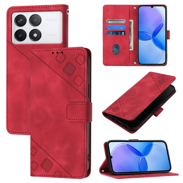 Skin Feel Embossed Leather Phone Case, For Xiaomi Redmi K70 / K70 Pro, For Xiaomi 13T, For Xiaomi Poco F5 5G/Redmi Note 12 Turbo, For Xiaomi Poco F5 Pro 5G/Redmi K60, For Xiaomi Redmi Note 12S 4G Global, For Xiaomi Poco C51 / A2+, For Xiaomi 13 Ultra  ...