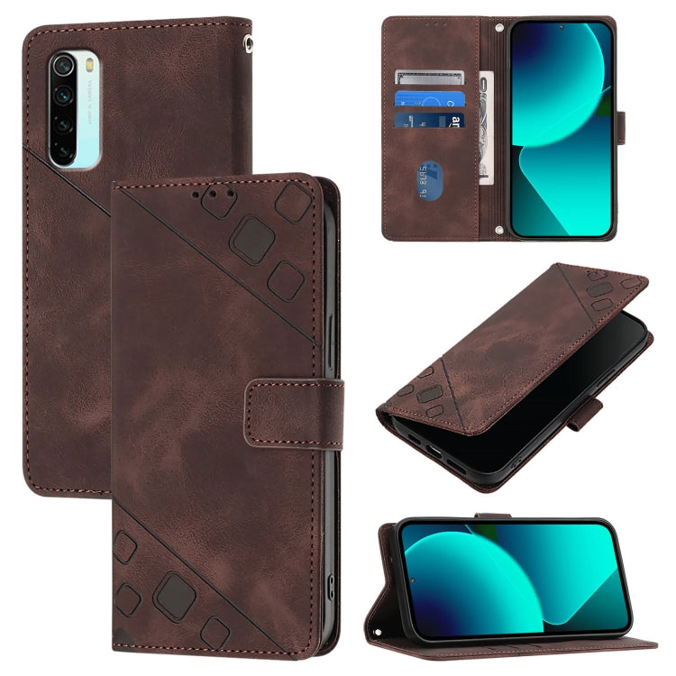 Skin Feel Embossed Leather Phone Case