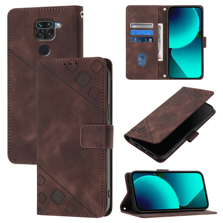Skin Feel Embossed Leather Phone Case, For Xiaomi Mi 11 Pro, For Xiaomi Redmi Note 10 Pro 4G, For Xiaomi Poco M3 / Redmi 9 Power, For Xiaomi Redmi Note 9T Global, For Xiaomi Mi 11, For Xiaomi Redmi Note 9 4G / Redmi 10X 4G                              ...