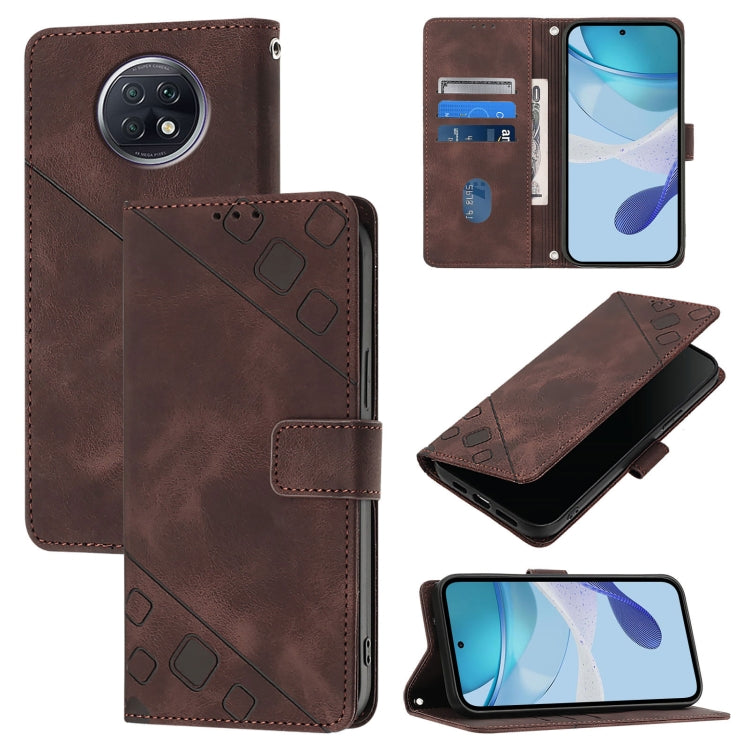 Skin Feel Embossed Leather Phone Case, For Xiaomi Mi 11 Pro, For Xiaomi Redmi Note 10 Pro 4G, For Xiaomi Poco M3 / Redmi 9 Power, For Xiaomi Redmi Note 9T Global, For Xiaomi Mi 11, For Xiaomi Redmi Note 9 4G / Redmi 10X 4G                              ...