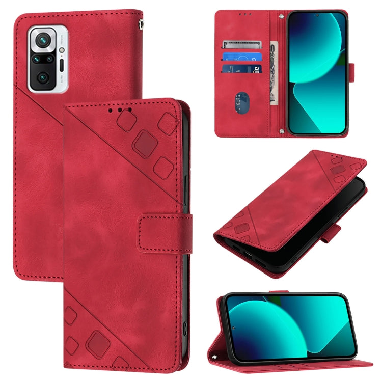 Skin Feel Embossed Leather Phone Case, For Xiaomi Mi 11 Pro, For Xiaomi Redmi Note 10 Pro 4G, For Xiaomi Poco M3 / Redmi 9 Power, For Xiaomi Redmi Note 9T Global, For Xiaomi Mi 11, For Xiaomi Redmi Note 9 4G / Redmi 10X 4G                              ...