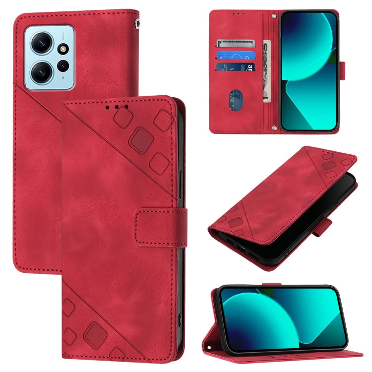 Skin Feel Embossed Leather Phone Case, For Xiaomi Redmi K70 / K70 Pro, For Xiaomi 13T, For Xiaomi Poco F5 5G/Redmi Note 12 Turbo, For Xiaomi Poco F5 Pro 5G/Redmi K60, For Xiaomi Redmi Note 12S 4G Global, For Xiaomi Poco C51 / A2+, For Xiaomi 13 Ultra  ...