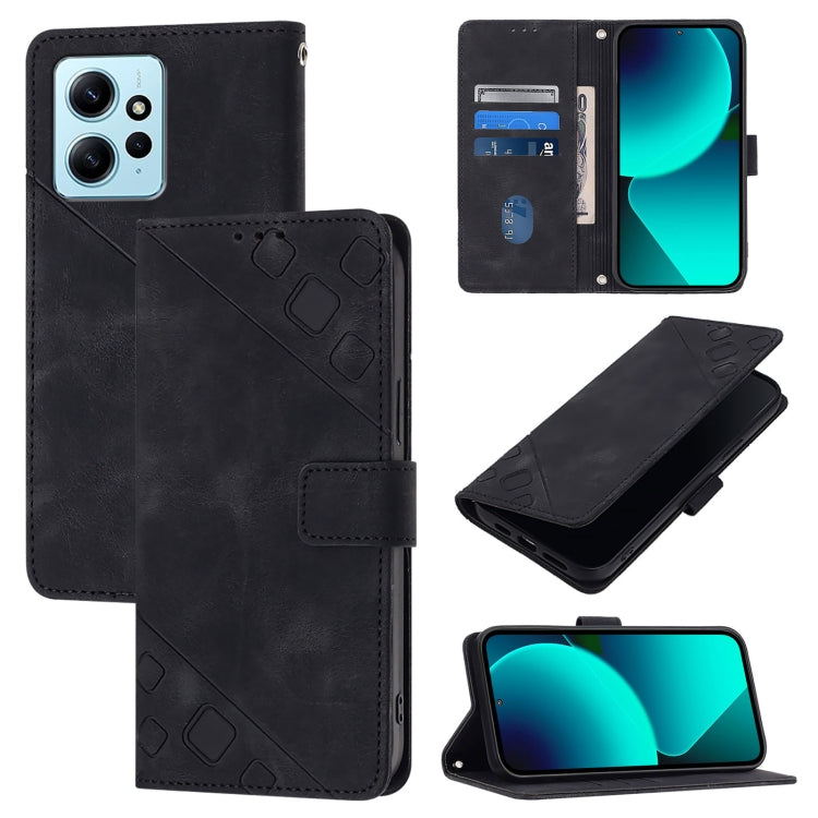 Skin Feel Embossed Leather Phone Case, For Xiaomi Redmi K70 / K70 Pro, For Xiaomi 13T, For Xiaomi Poco F5 5G/Redmi Note 12 Turbo, For Xiaomi Poco F5 Pro 5G/Redmi K60, For Xiaomi Redmi Note 12S 4G Global, For Xiaomi Poco C51 / A2+, For Xiaomi 13 Ultra  ...