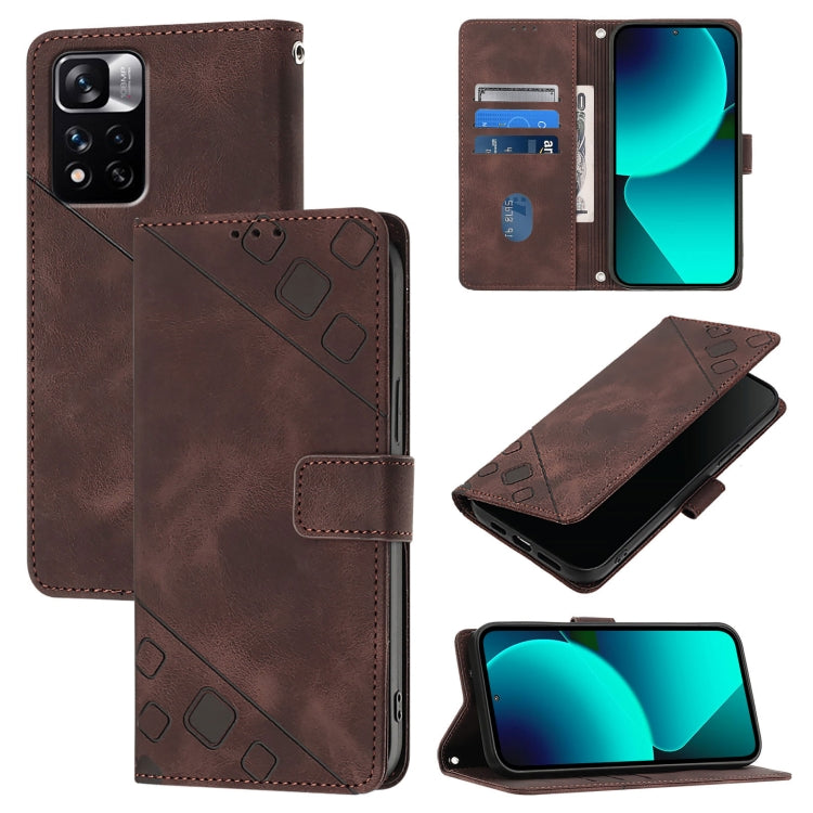 Skin Feel Embossed Leather Phone Case, For Xiaomi Civi 3, For Xiaomi Poco M5s / Redmi Note 11 SE India, For Xiaomi Poco X4 NFC 5G, For Xiaomi Redmi Note 11 Pro+ 5G EU, For Xiaomi Civi 1S, For Xiaomi Poco M4 Pro 5G / Redmi Note 11S 5G                   ...