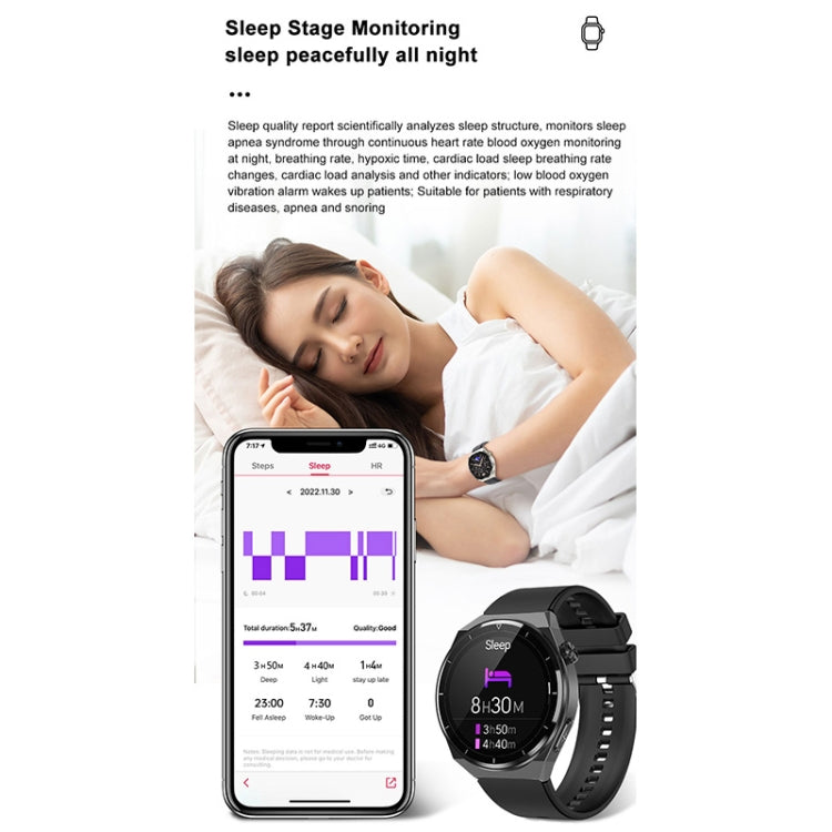 TK20 1.39 inch Silicone Band Smart Watch Supports ECG / Remote Families Care / Body Temperature Monitoring