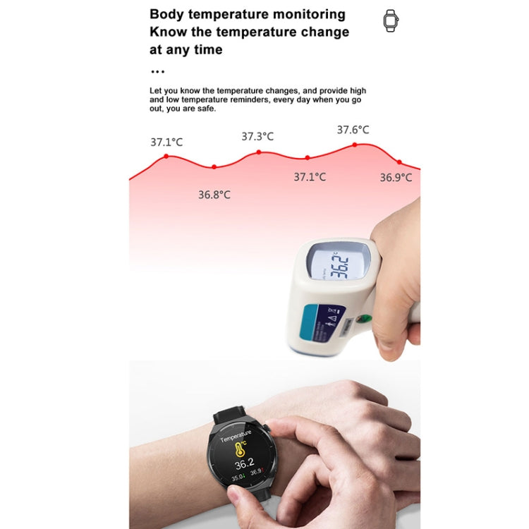 TK20 1.39 inch Silicone Band Smart Watch Supports ECG / Remote Families Care / Body Temperature Monitoring