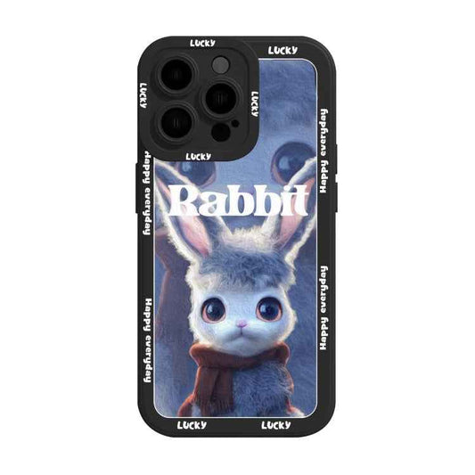 Liquid Silicone Oil Painting Rabbit Phone Case