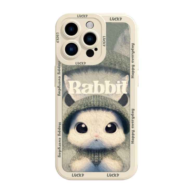 Liquid Silicone Oil Painting Rabbit Phone Case