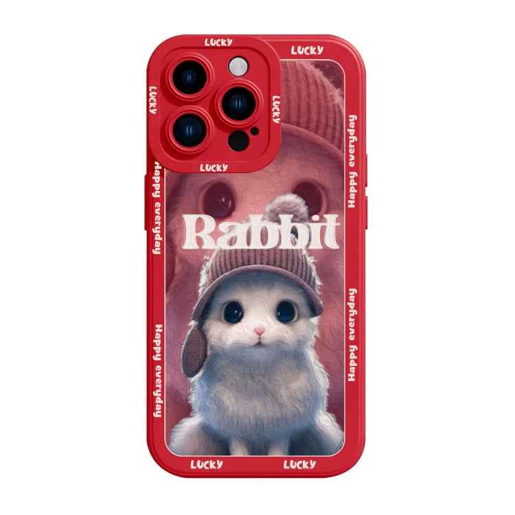 Liquid Silicone Oil Painting Rabbit Phone Case