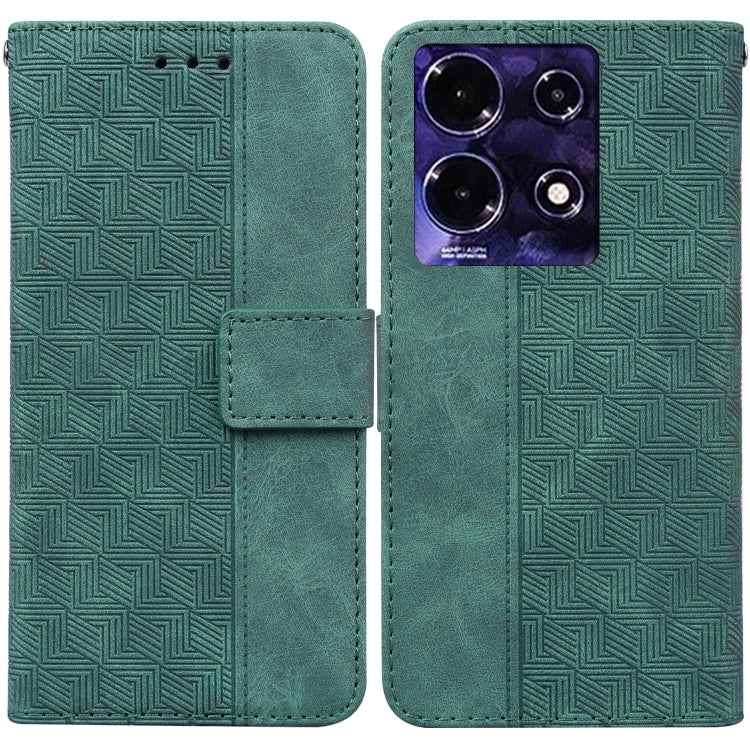 Geometric Embossed Leather Phone Case, For Infinix Note 30i, For Infinix Note 30 Pro, For Infinix Note 30, For Infinix Note 30 VIP, For Infinix Hot 30 Play, For Infinix Hot 30i, For Infinix Hot 30, For Infinix Smart 7 African