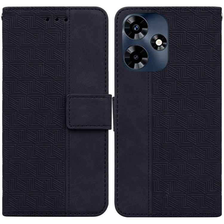 Geometric Embossed Leather Phone Case, For Infinix Note 30i, For Infinix Note 30 Pro, For Infinix Note 30, For Infinix Note 30 VIP, For Infinix Hot 30 Play, For Infinix Hot 30i, For Infinix Hot 30, For Infinix Smart 7 African