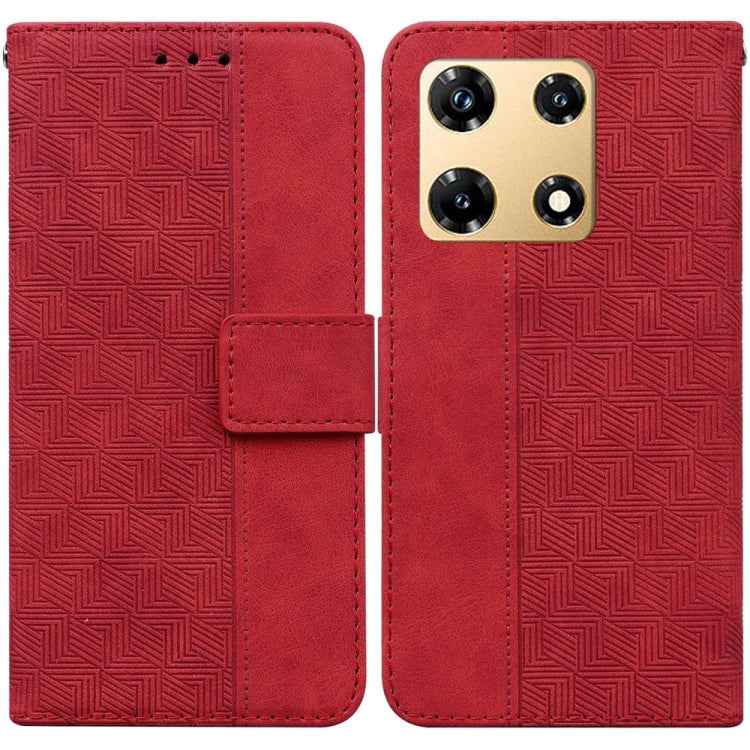 Geometric Embossed Leather Phone Case, For Infinix Note 30i, For Infinix Note 30 Pro, For Infinix Note 30, For Infinix Note 30 VIP, For Infinix Hot 30 Play, For Infinix Hot 30i, For Infinix Hot 30, For Infinix Smart 7 African
