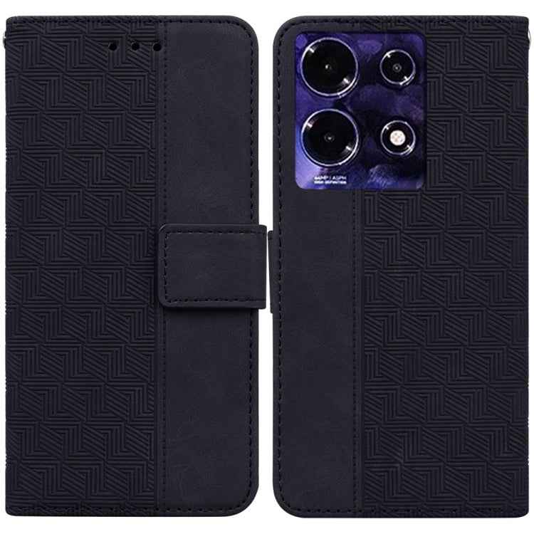 Geometric Embossed Leather Phone Case, For Infinix Note 30i, For Infinix Note 30 Pro, For Infinix Note 30, For Infinix Note 30 VIP, For Infinix Hot 30 Play, For Infinix Hot 30i, For Infinix Hot 30, For Infinix Smart 7 African