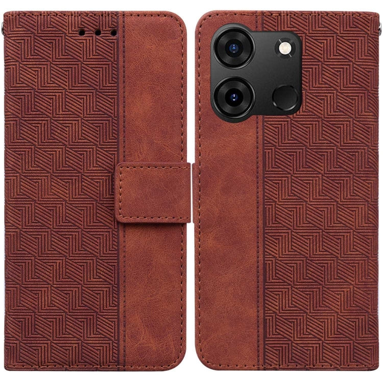 Geometric Embossed Leather Phone Case, For Infinix Note 40 5G, For Infinix GT 20 Pro, For Infinix Note 40 Pro 5G / 40 Pro 4G, For Infinix Note 40 Pro+, For Infinix Note 40 4G, For Infinix Hot 40 / 40 Pro, For Infinix Smart 7 India / 7 Plus�������������...