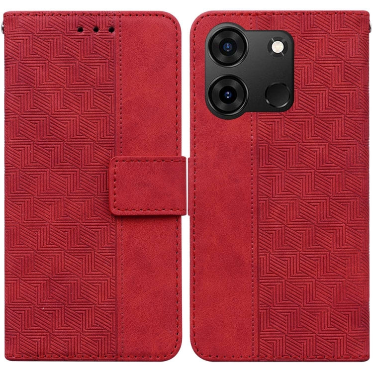 Geometric Embossed Leather Phone Case, For Infinix Note 40 5G, For Infinix GT 20 Pro, For Infinix Note 40 Pro 5G / 40 Pro 4G, For Infinix Note 40 Pro+, For Infinix Note 40 4G, For Infinix Hot 40 / 40 Pro, For Infinix Smart 7 India / 7 Plus�������������...