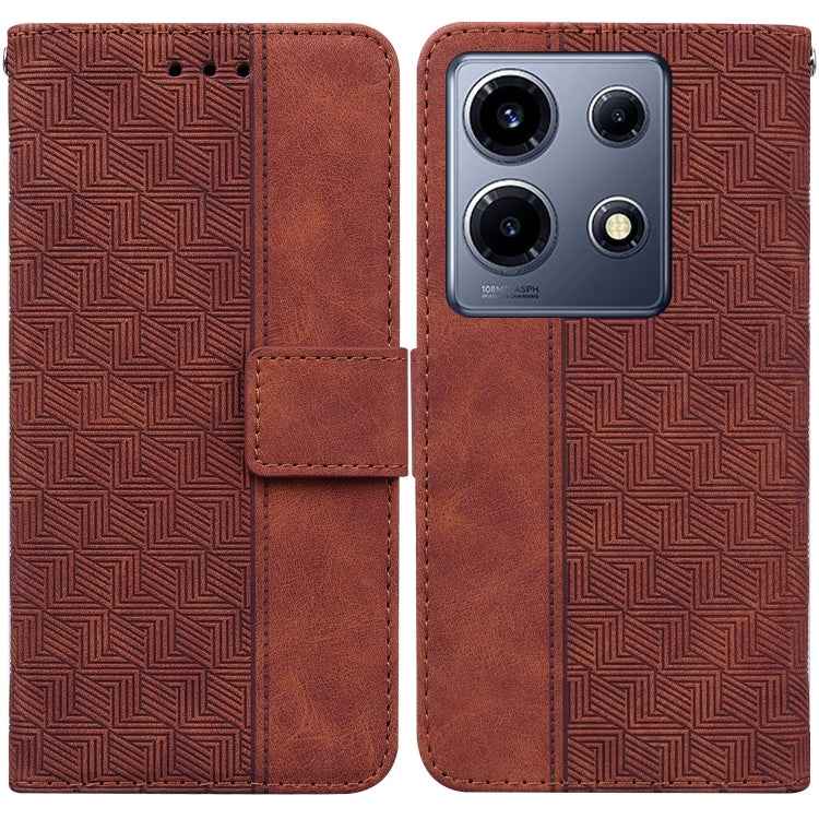 Geometric Embossed Leather Phone Case, For Infinix Note 30i, For Infinix Note 30 Pro, For Infinix Note 30, For Infinix Note 30 VIP, For Infinix Hot 30 Play, For Infinix Hot 30i, For Infinix Hot 30, For Infinix Smart 7 African