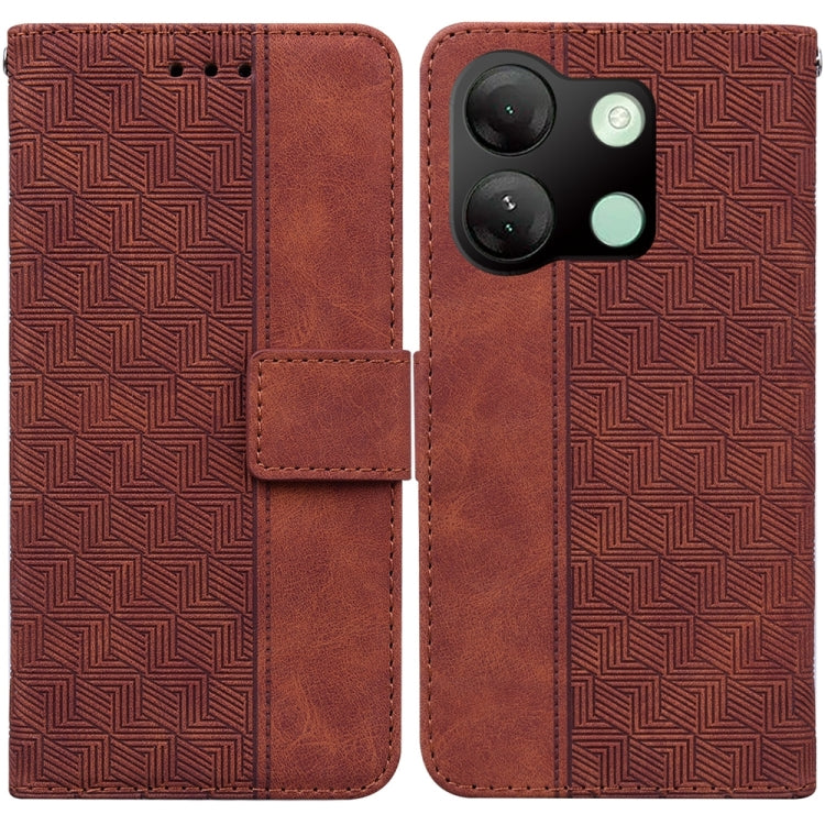 Geometric Embossed Leather Phone Case, For Infinix Note 40 5G, For Infinix GT 20 Pro, For Infinix Note 40 Pro 5G / 40 Pro 4G, For Infinix Note 40 Pro+, For Infinix Note 40 4G, For Infinix Hot 40 / 40 Pro, For Infinix Smart 7 India / 7 Plus�������������...