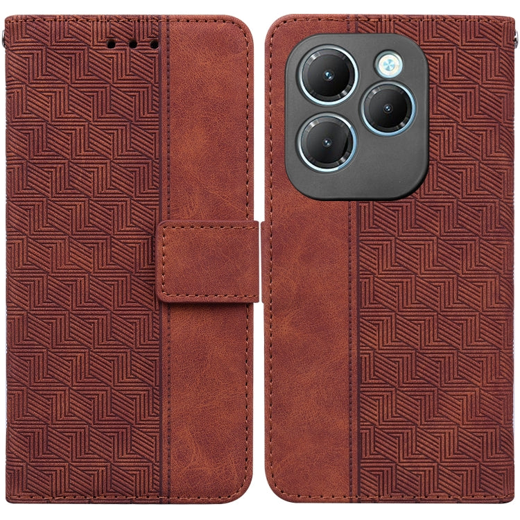 Geometric Embossed Leather Phone Case, For Infinix Note 40 5G, For Infinix GT 20 Pro, For Infinix Note 40 Pro 5G / 40 Pro 4G, For Infinix Note 40 Pro+, For Infinix Note 40 4G, For Infinix Hot 40 / 40 Pro, For Infinix Smart 7 India / 7 Plus�������������...