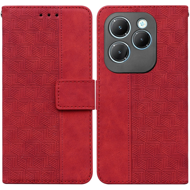 Geometric Embossed Leather Phone Case, For Infinix Note 40 5G, For Infinix GT 20 Pro, For Infinix Note 40 Pro 5G / 40 Pro 4G, For Infinix Note 40 Pro+, For Infinix Note 40 4G, For Infinix Hot 40 / 40 Pro, For Infinix Smart 7 India / 7 Plus�������������...