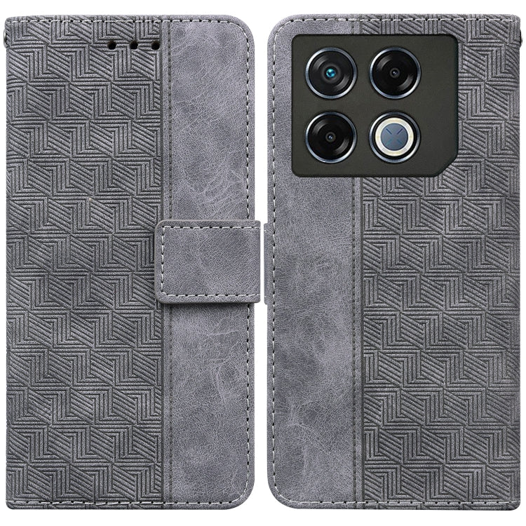 Geometric Embossed Leather Phone Case, For Infinix Note 40 5G, For Infinix GT 20 Pro, For Infinix Note 40 Pro 5G / 40 Pro 4G, For Infinix Note 40 Pro+, For Infinix Note 40 4G, For Infinix Hot 40 / 40 Pro, For Infinix Smart 7 India / 7 Plus�������������...