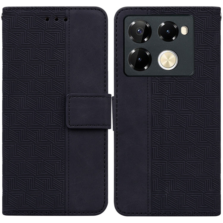 Geometric Embossed Leather Phone Case, For Infinix Note 40 5G, For Infinix GT 20 Pro, For Infinix Note 40 Pro 5G / 40 Pro 4G, For Infinix Note 40 Pro+, For Infinix Note 40 4G, For Infinix Hot 40 / 40 Pro, For Infinix Smart 7 India / 7 Plus�������������...