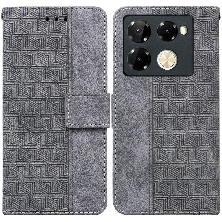 Geometric Embossed Leather Phone Case, For Infinix Note 40 5G, For Infinix GT 20 Pro, For Infinix Note 40 Pro 5G / 40 Pro 4G, For Infinix Note 40 Pro+, For Infinix Note 40 4G, For Infinix Hot 40 / 40 Pro, For Infinix Smart 7 India / 7 Plus�������������...