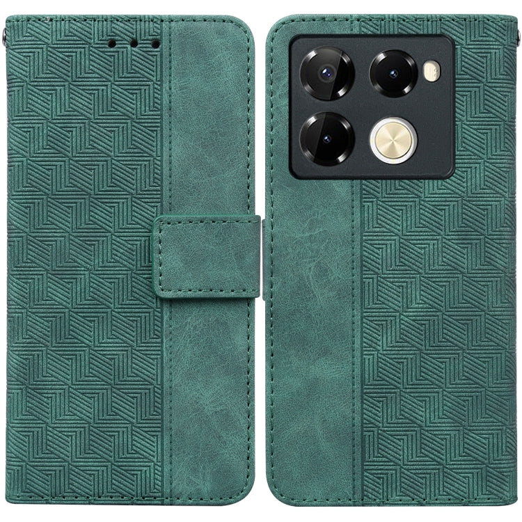 Geometric Embossed Leather Phone Case, For Infinix Note 40 5G, For Infinix GT 20 Pro, For Infinix Note 40 Pro 5G / 40 Pro 4G, For Infinix Note 40 Pro+, For Infinix Note 40 4G, For Infinix Hot 40 / 40 Pro, For Infinix Smart 7 India / 7 Plus�������������...