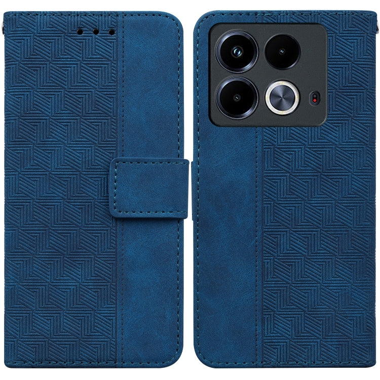 Geometric Embossed Leather Phone Case, For Infinix Note 40 5G, For Infinix GT 20 Pro, For Infinix Note 40 Pro 5G / 40 Pro 4G, For Infinix Note 40 Pro+, For Infinix Note 40 4G, For Infinix Hot 40 / 40 Pro, For Infinix Smart 7 India / 7 Plus�������������...